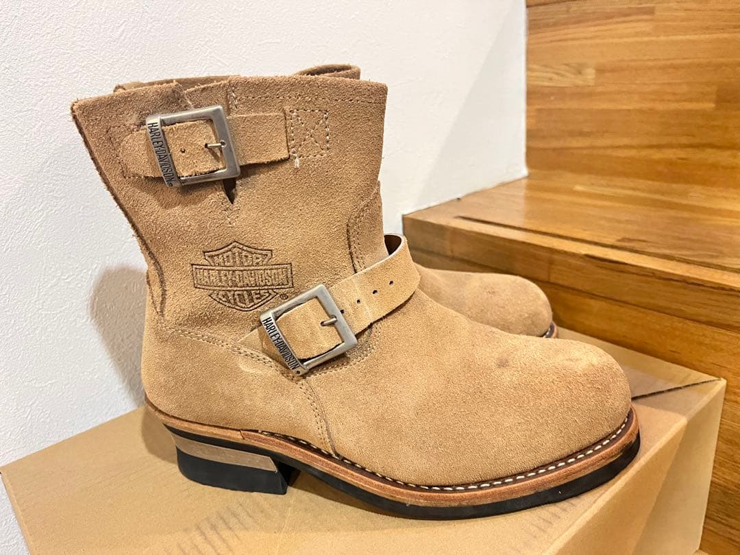 d*1様 ハーレーダビッドソン ショートエンジニアブーツスエード US7.5 2 中古・古着通販】HARLEY-DAVIDSON (ハーレーダビッドソン) スエード