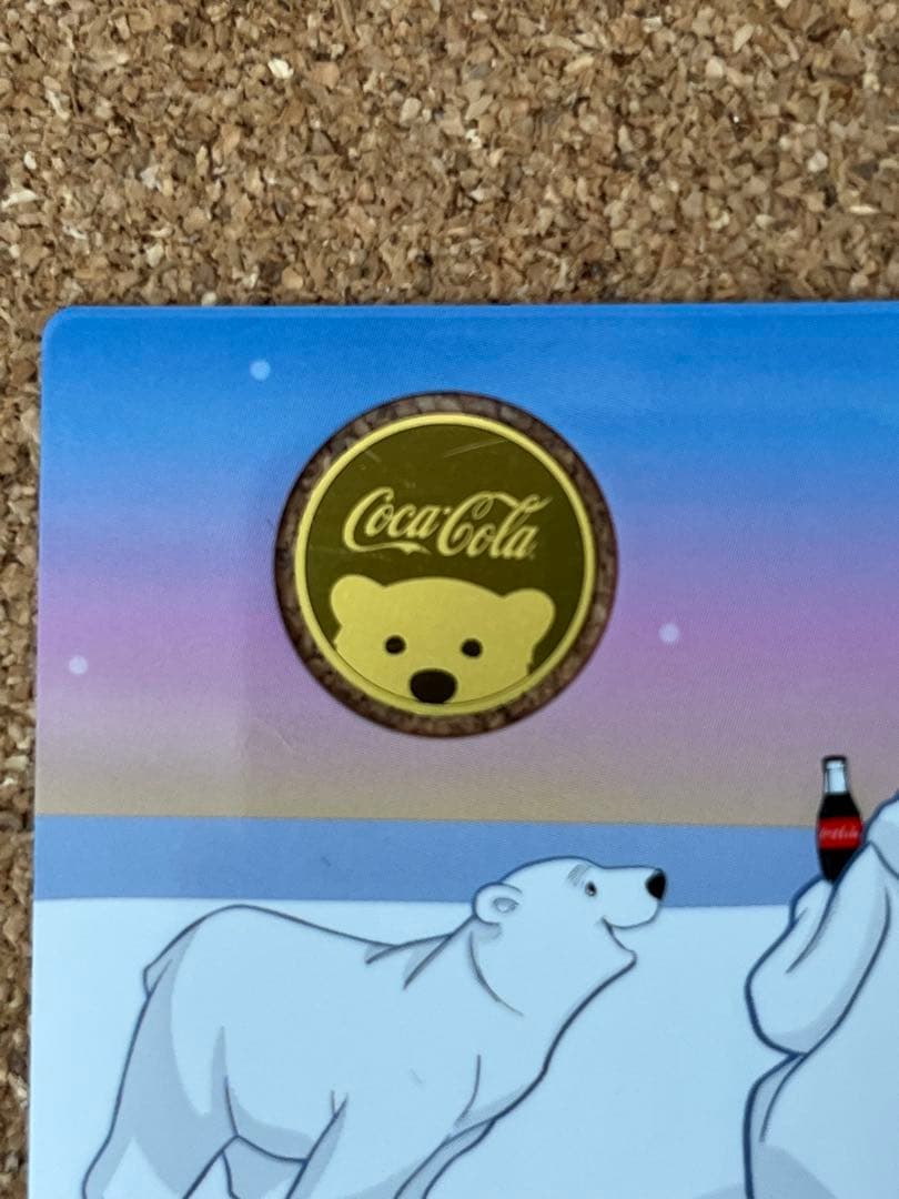 幸せのおそそ分け 希少な白くま金貨カード 一体型 記念メダル