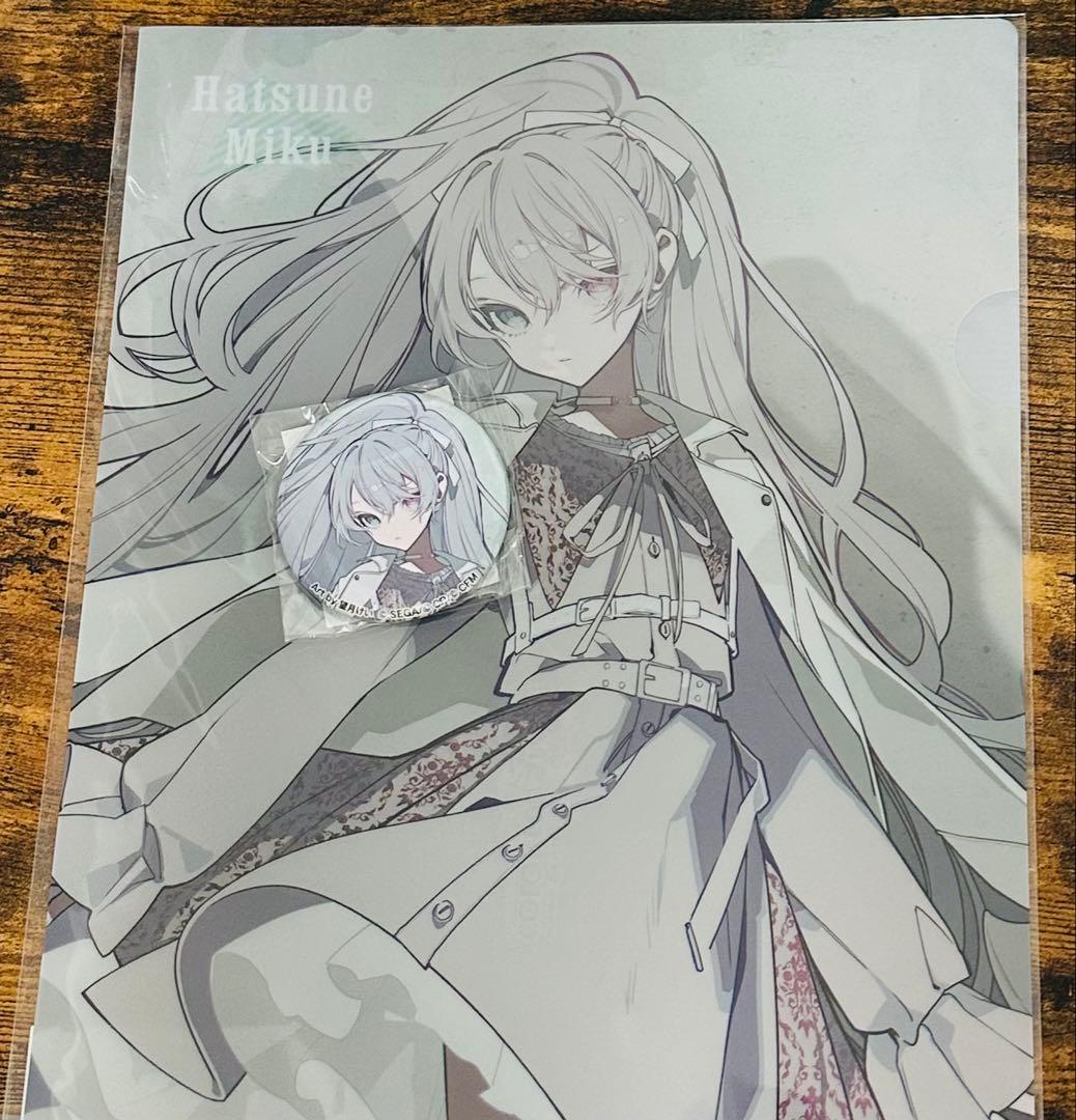 プロセカ ZOZOTOWN ニーゴ 初音ミク クリアファイル 缶バッジ セット