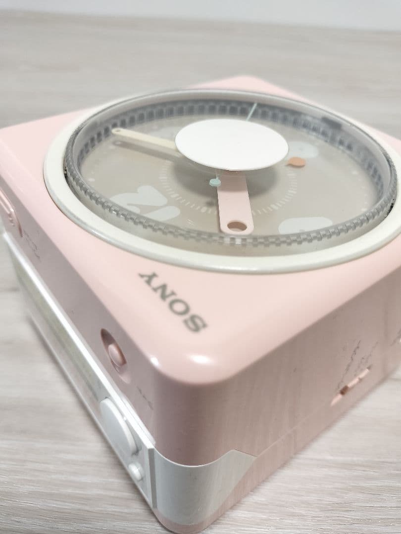 SONY FM/AM 2バンド クロックラジオICF-A8 ピンク ジャンク - メルカリ