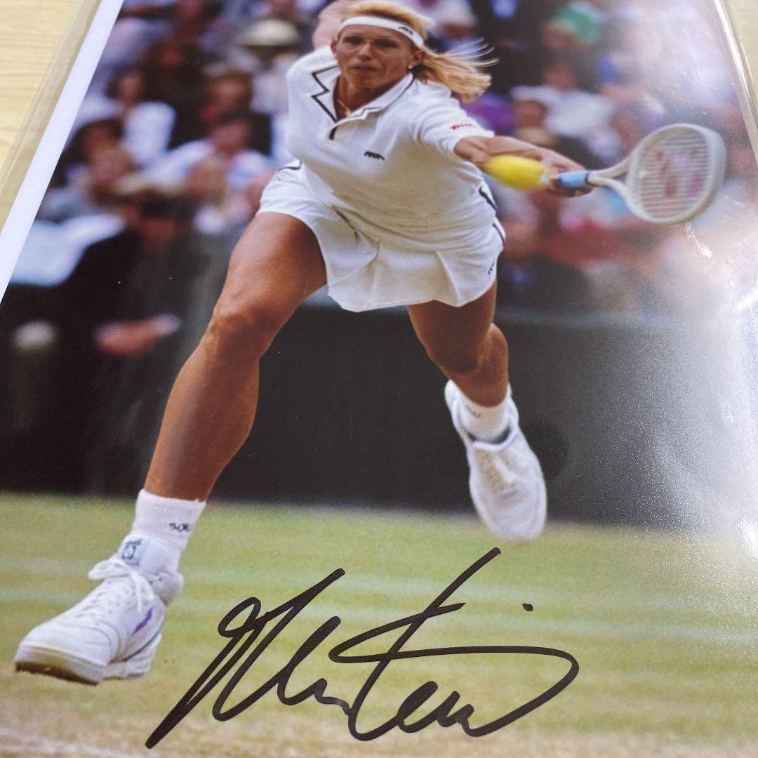 女王 証明書付き マルチナ・ナブラチロワ 直筆サイン入りフォト/写真