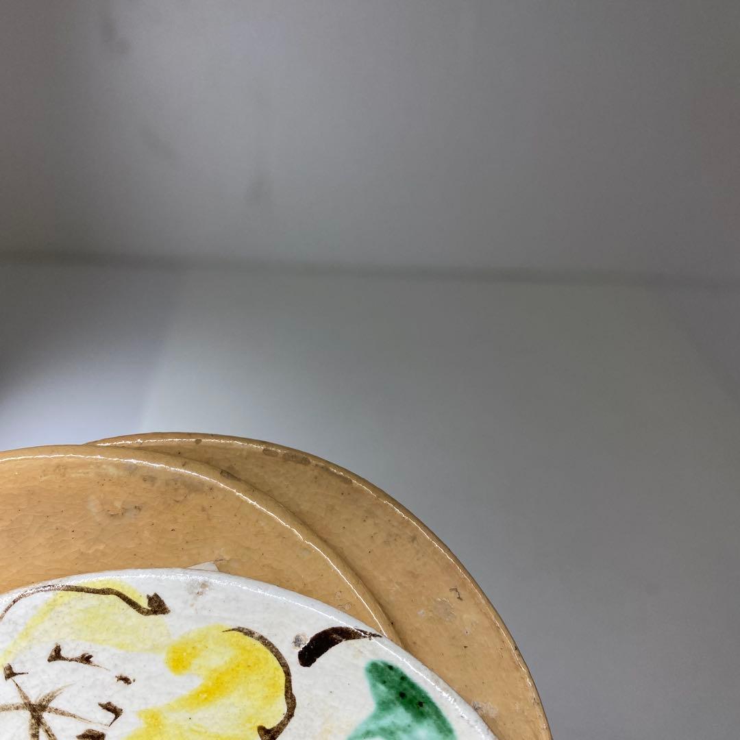 尾形乾山 絵替小皿 4枚 直径9.2㎝ タコオ 東な7-0223②