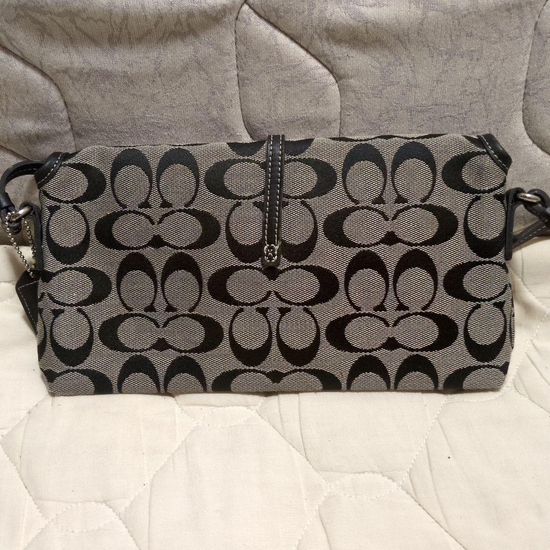 COACH シグネチャー クリップデミ ミニハンドバッグ ブラック コーチ