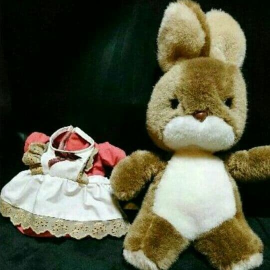 新品 うさぎ ぬいぐるみ ウサギ 兎 昭和 レトロ ファンシー ビンテージ
