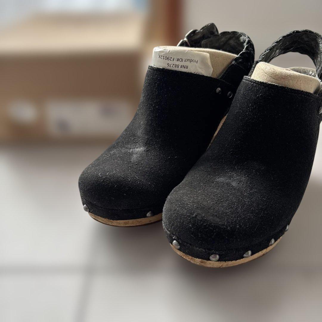 UGG サボ サンダル 24cm ブラック クロッグサンダル - メルカリ