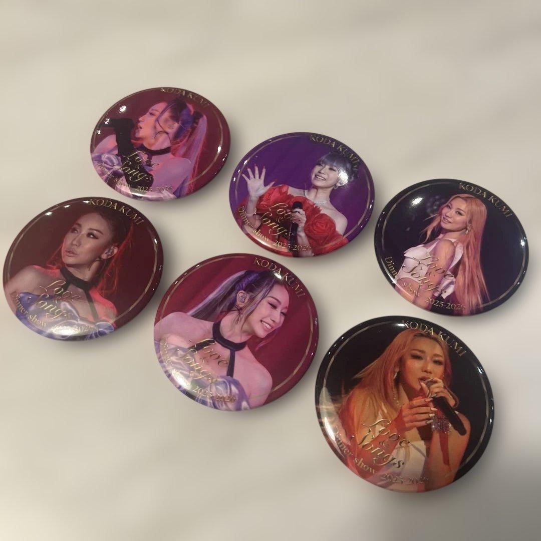 まとめ売りでお得】倖田來未 Love＆Songs 2026 缶バッチ 6種 - メルカリ