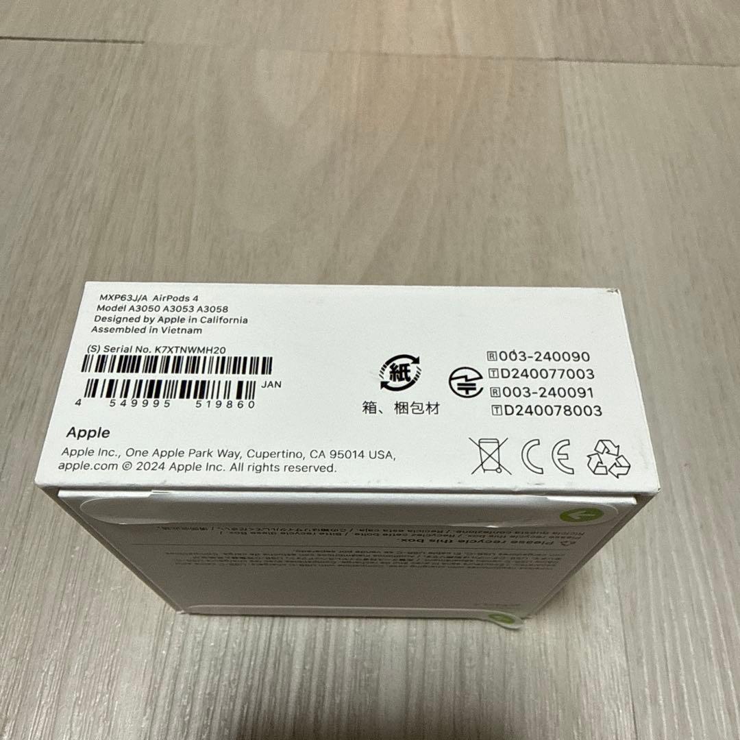 新品未開封 Apple AirPods 4 - メルカリ