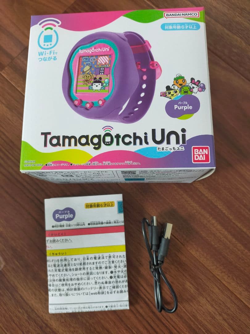 Tamagotchi Uni パープル たまごっちユニ ガイドブック付き動作確認