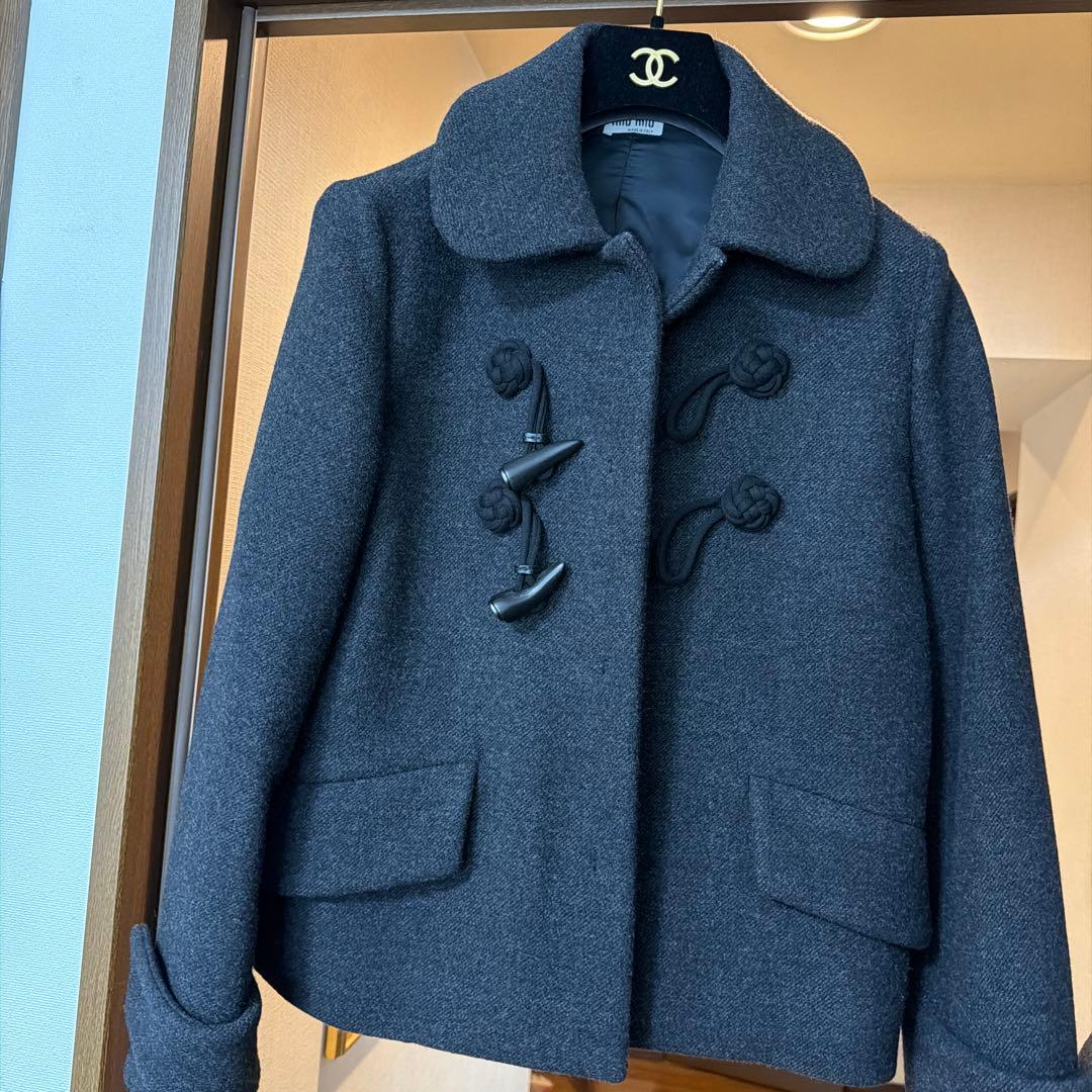 ぽむぽむさん専用　ミューミューコート MIU MIU | CAMEL HAIR DOUBLE-BREASTED COAT コート (MiuMiu/コート