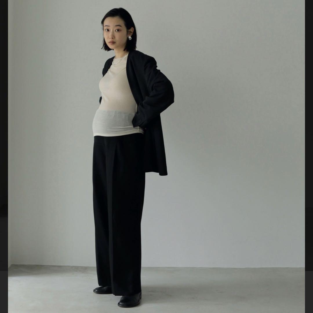 anuke Reha Tuck マタニティパンツ38タックワイドパンツ ss061_1.jpg