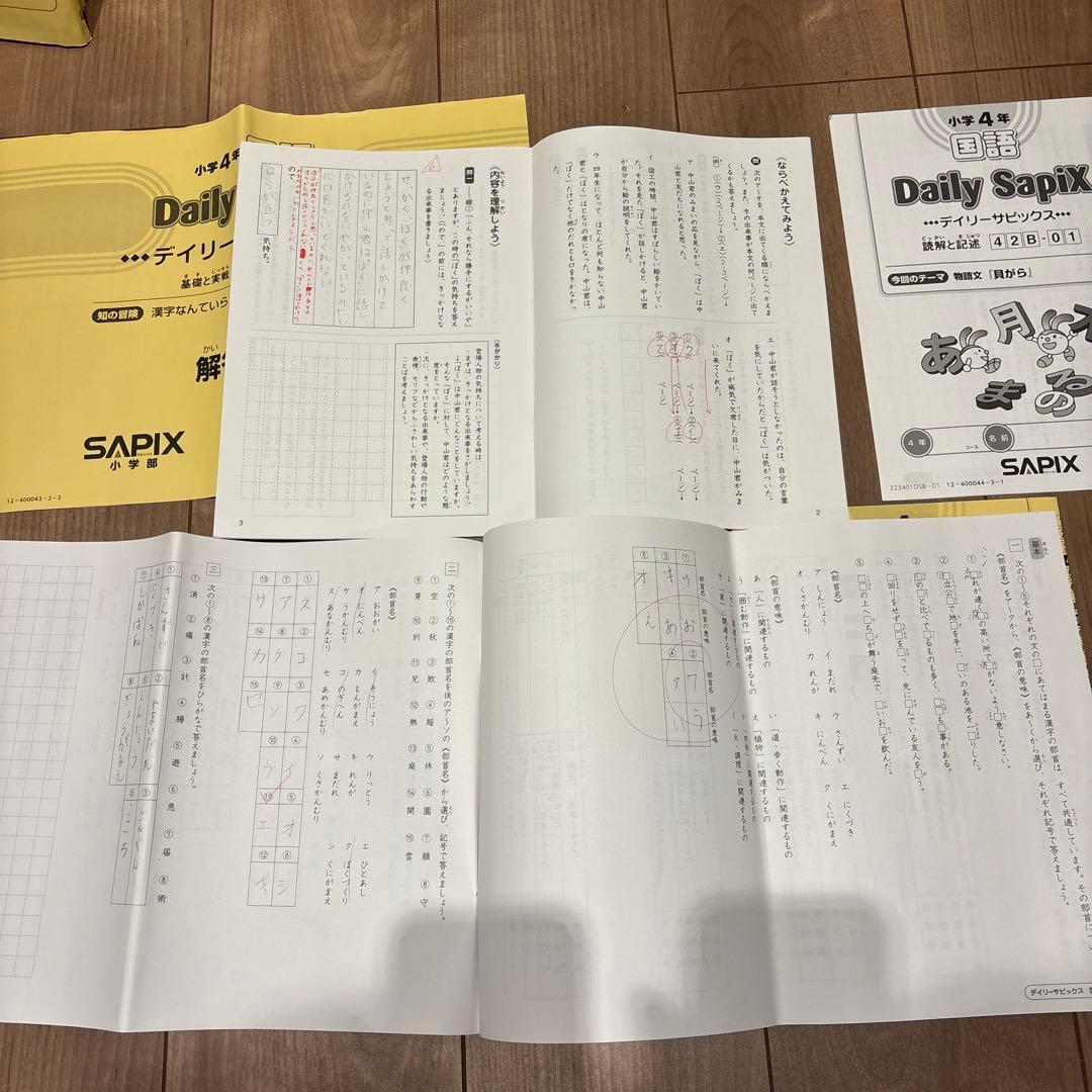 SAPIX 4年国語 Daily Sapixほか 教材セット | 激安通販のイーサプライ