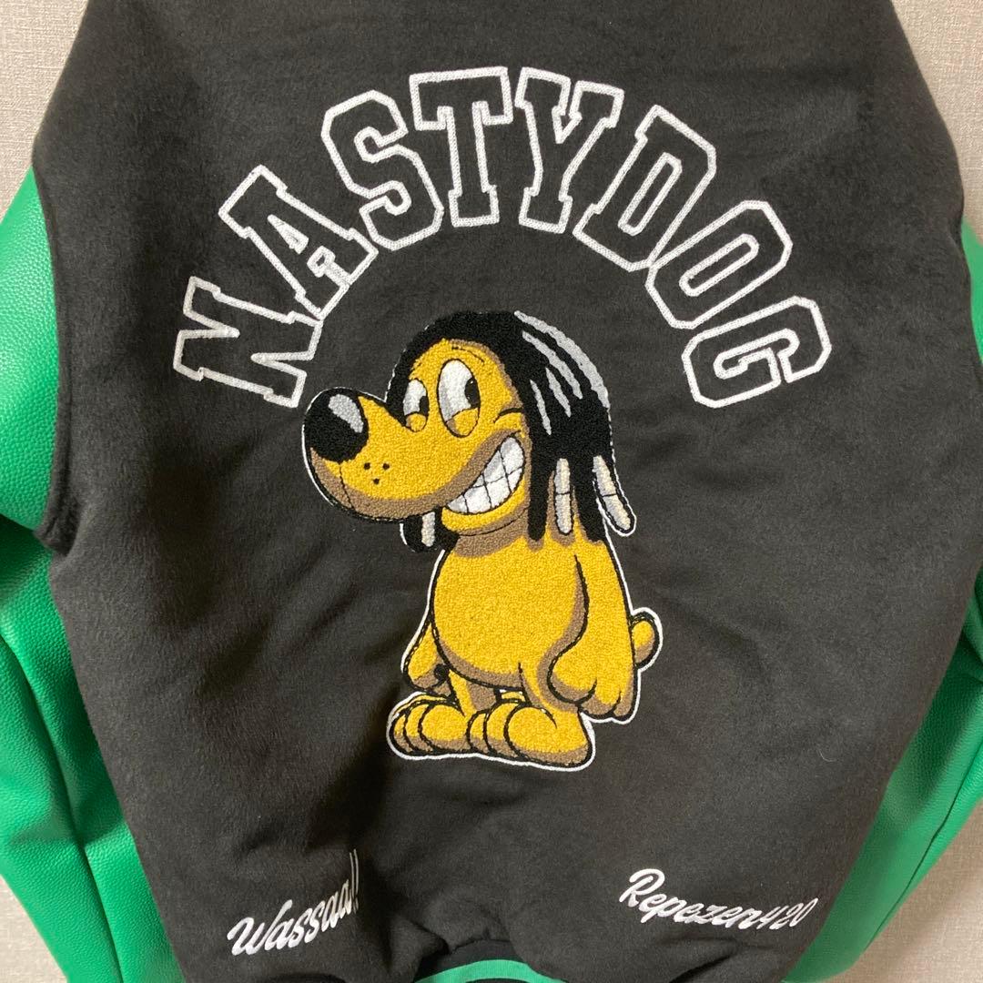 Nasty Dog ナスティードッグ スタジャン L ブラック/グリーン - メルカリ