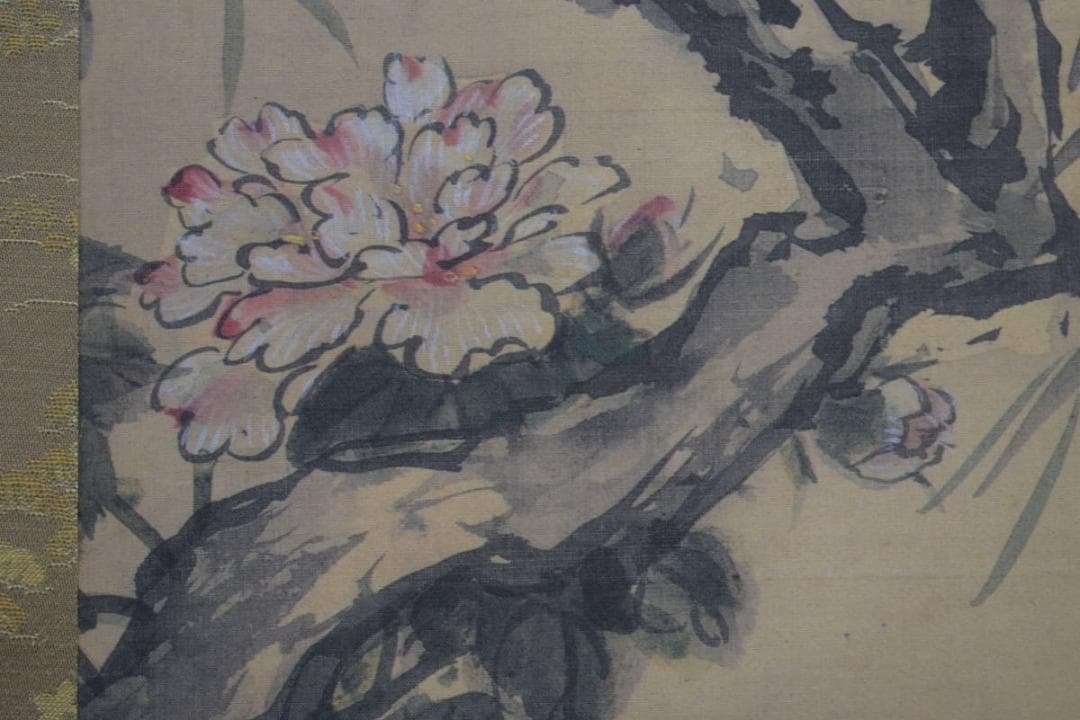 複製/谷文晁/花鳥図/工芸/2-2/布袋屋掛軸HJ-46 - メルカリ