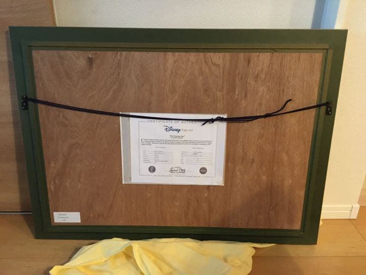 ディズニー 絵画 ピノキオ「ザ・ウィッシング・スター」作品証明書