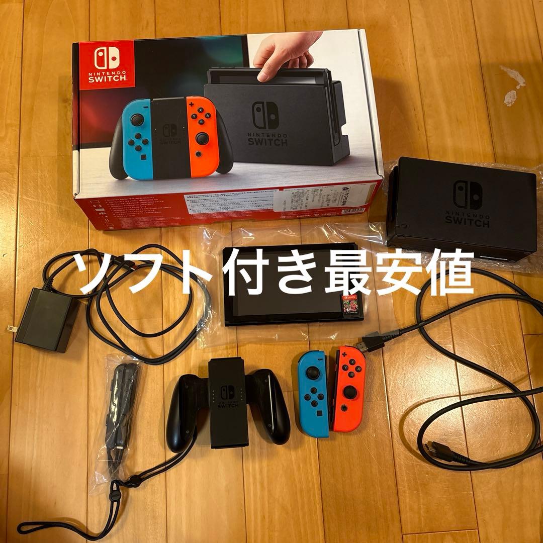Nintendo Switch 本体 ネオンレッド・ブルー 初期型 Nintendo Switch ネオンブルー・ネオンレッド 任天堂 ゲーム機 本体