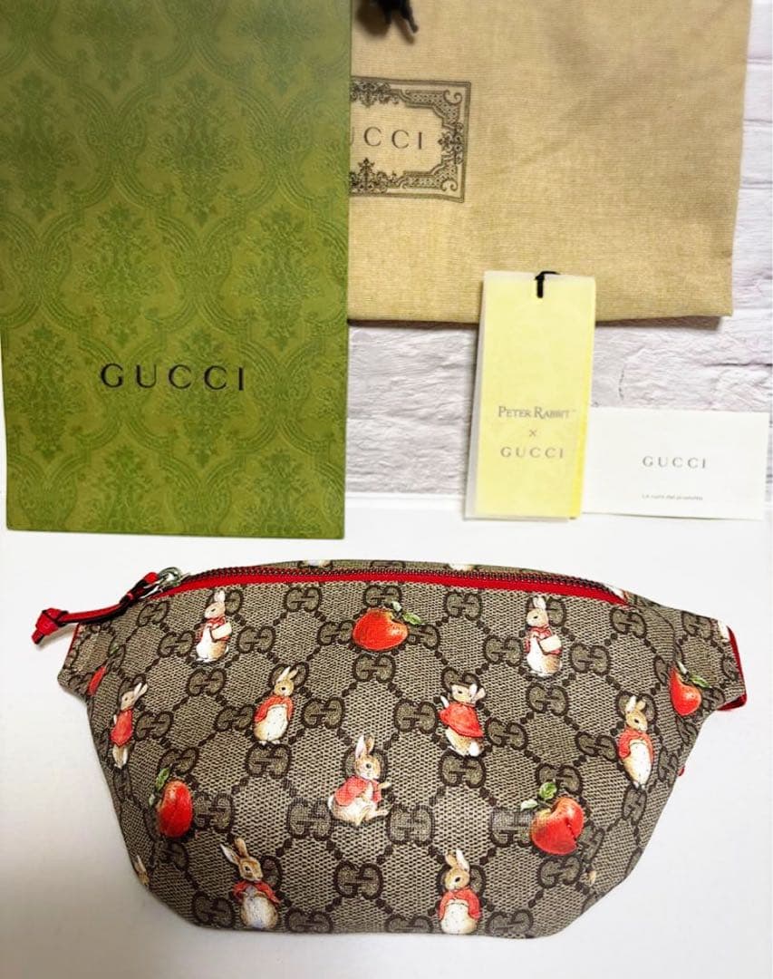 ★GUCCI ウエストポーチ★ピーターラビット★ 大人もOK♪【国内発送☆ピーターラビット×GUCCI】ベルトバッグ (GUCCI