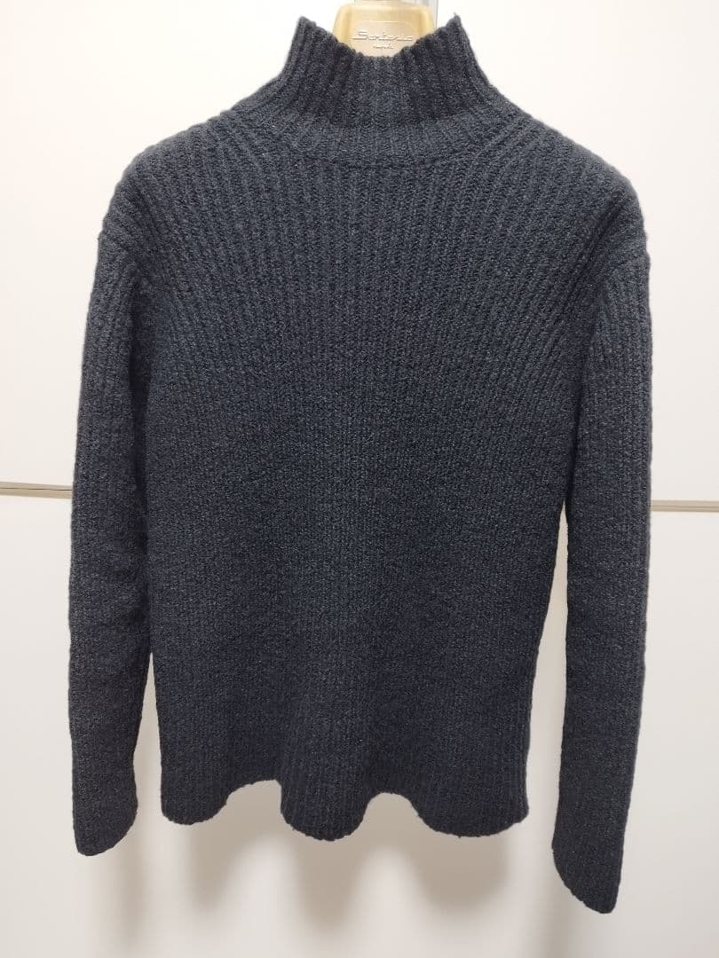 AURALEE 　ウールキャメル　タートルネックニット 　ブラック AURALEE（オーラリー） CAMEL WOOL MIX KNIT TURTLE NECK キャメル