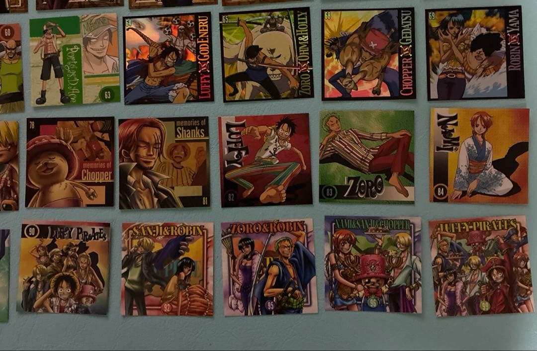 平成レトロ激レア ワンピース 森永シール70枚セット - メルカリ