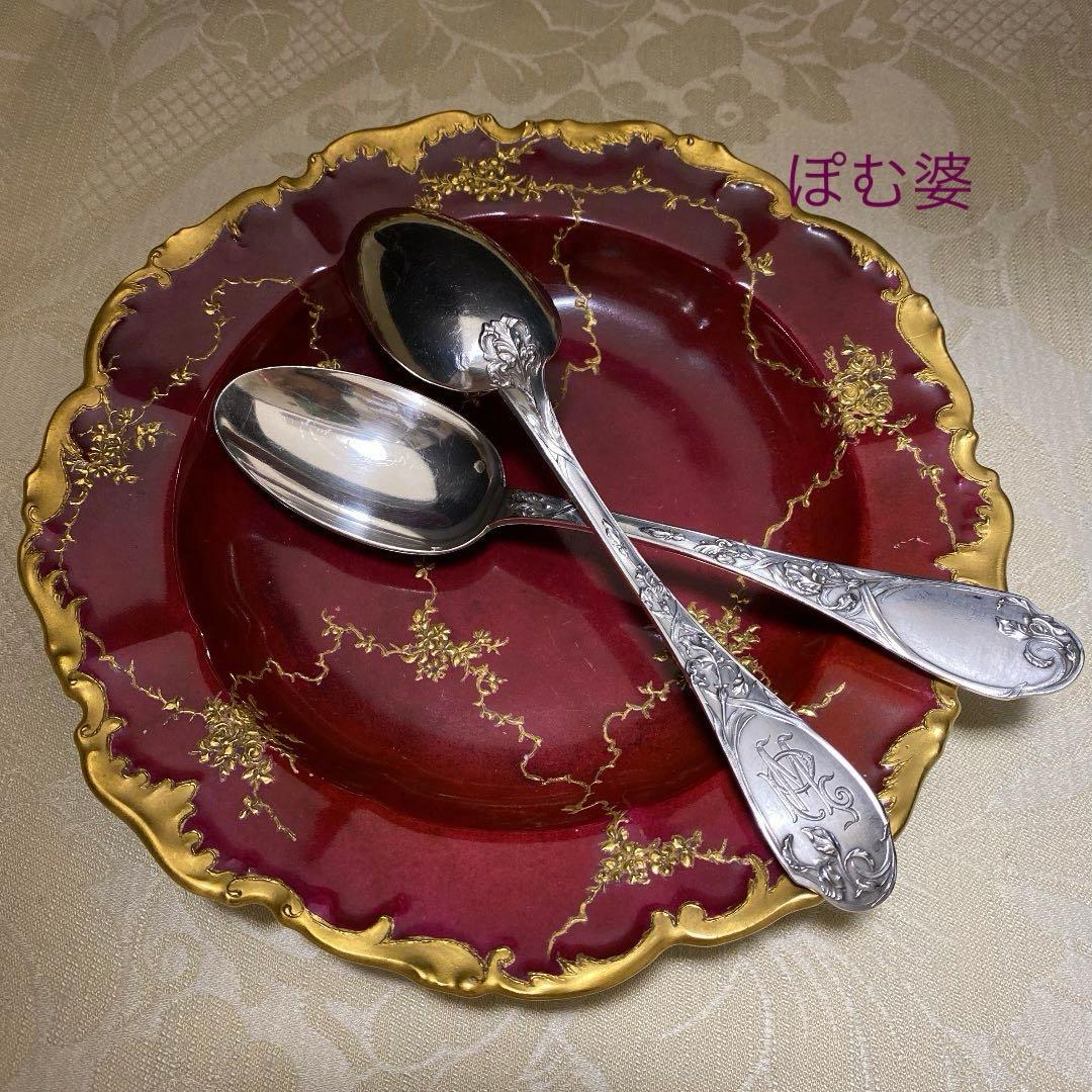 ピュイフォルカ／ゴーハムその他】純銀製／スプーン 9本＋ フォーク