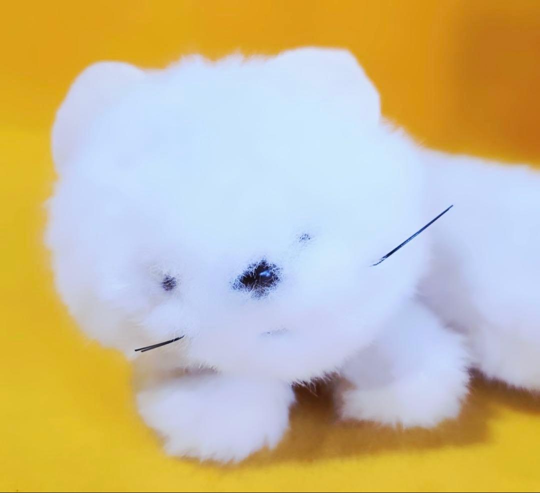 1970年代製エトワールetoileビンテージぬいぐるみ白猫ネコ昭和レトロ