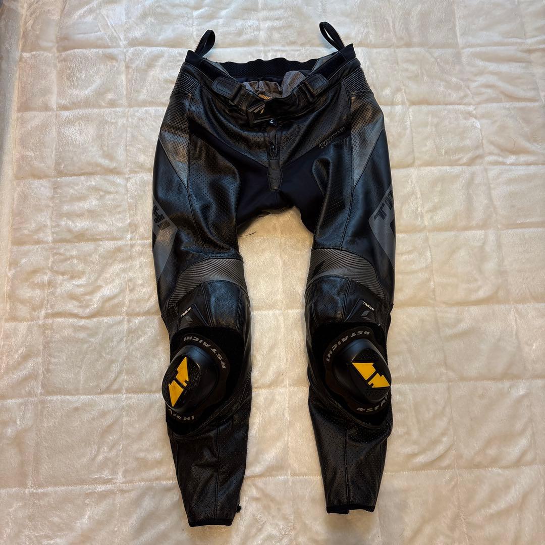 TAICHI 革ツナギ Lサイズ 膝プロテクター付き RS TAICHIレーシングスーツ レザー バイクツナギ プロテクター付き LS