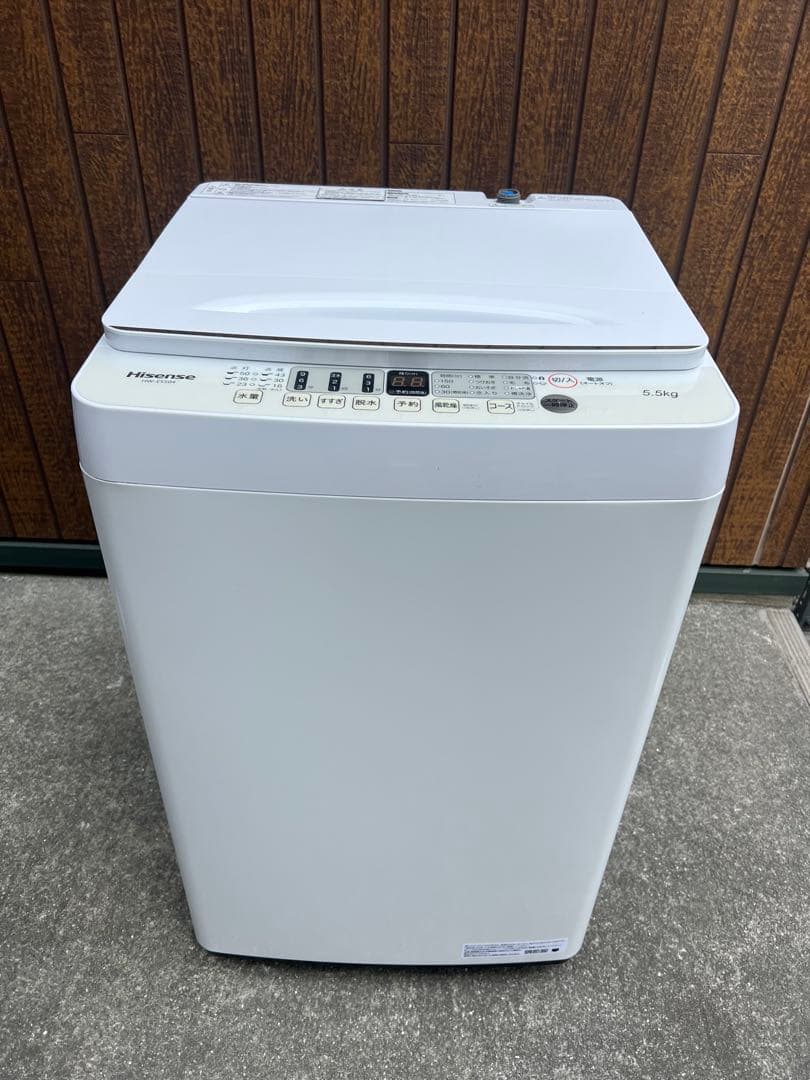 送料込☆ハイセンス 縦型洗濯機 5.0kg ホワイト2022年 HW-E5504 - メルカリ