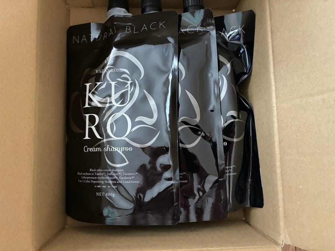 KURO クリームシャンプー ナチュラルブラック 400g 3個セット KURO クリームシャンプー ナチュラルブラック 400g 2個セット - メルカリ
