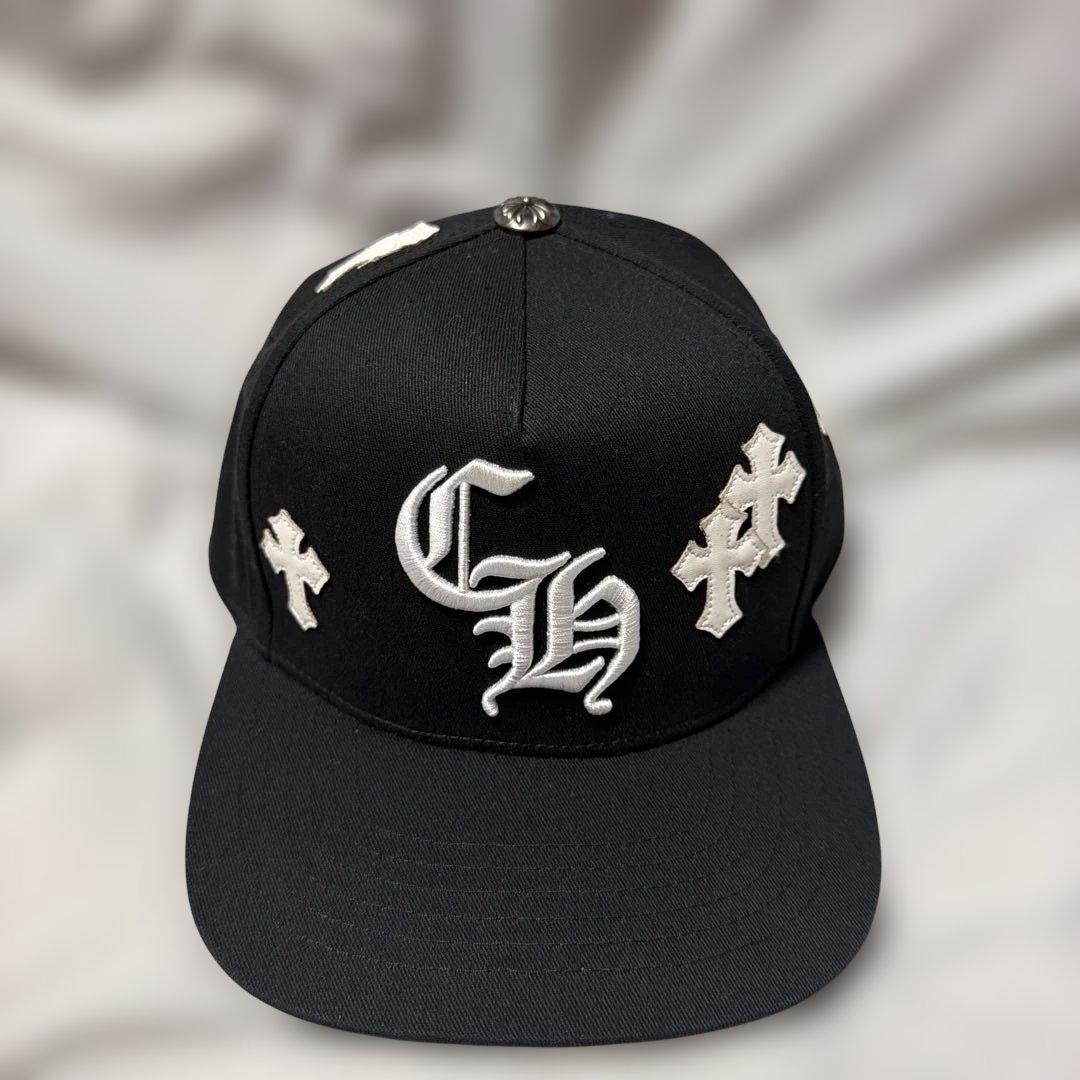 CHROME HEARTS クロス刺繍 ベースボールキャップ CHROME HEARTS クロムハーツ クロス刺繍 キャップ 帽子 | chromehearts