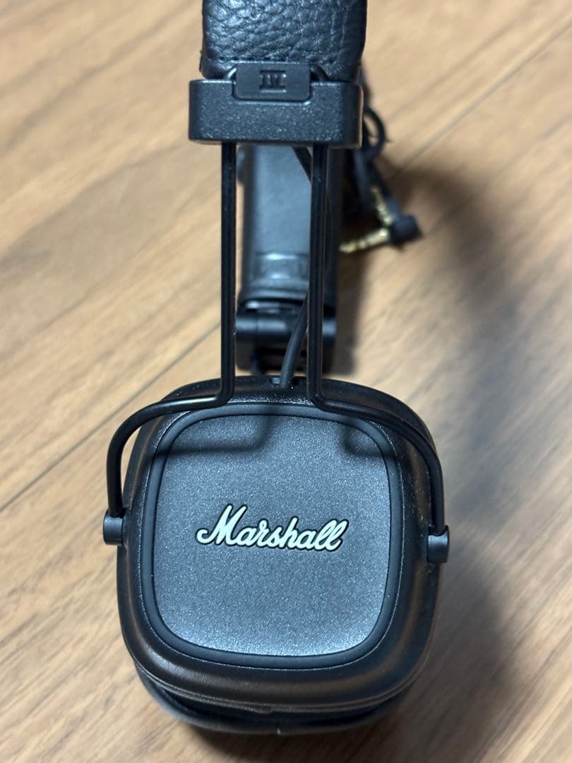 Marshall ヘッドホン ブラック 充電器 有線コード付 Marshall 充電器
