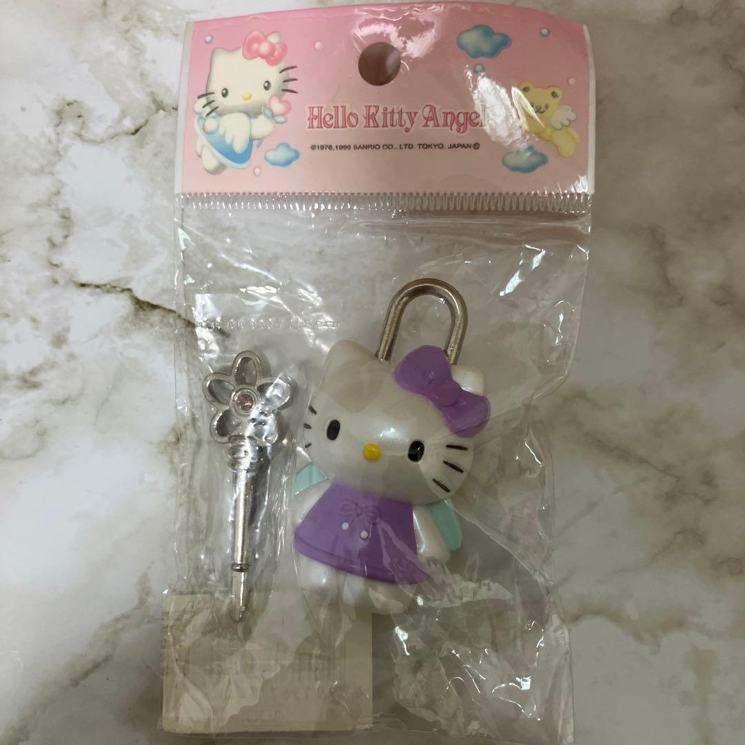 激レア】ハローキティ エンジェル ガチャキー 鍵 南京錠 平成レトロ