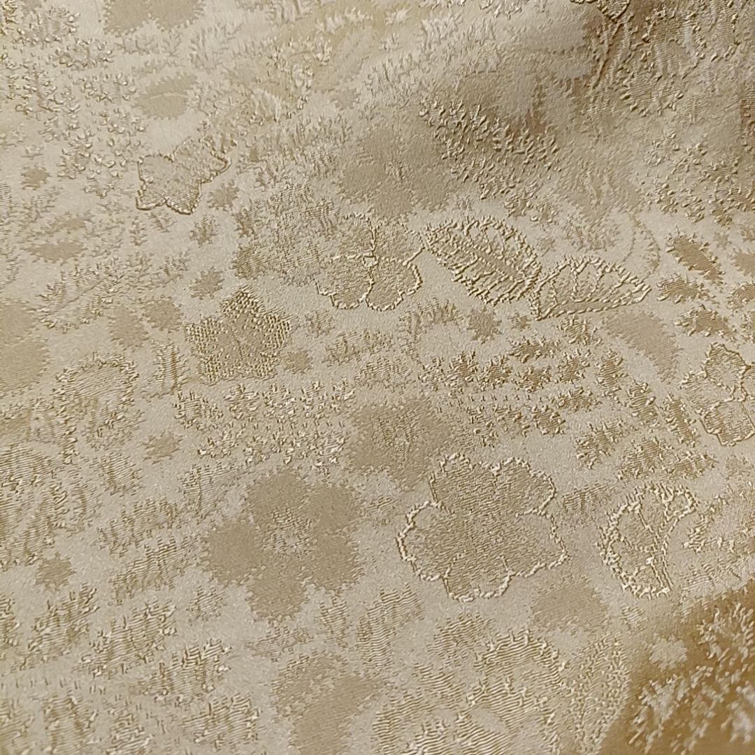 み*3様 ☆18 えっと 色無地 花地紋 山吹色 ふくよかさん トールサイズ