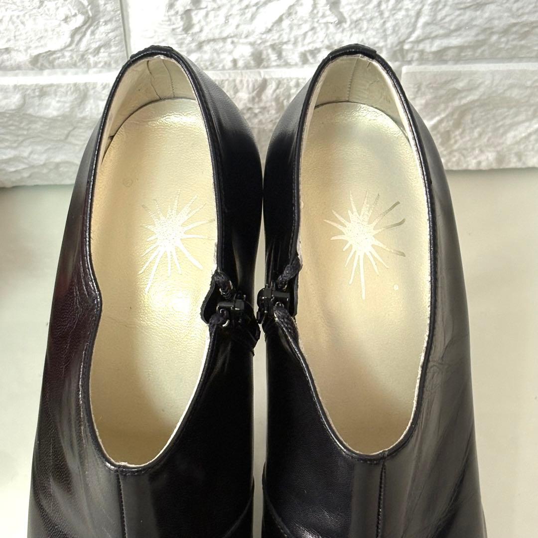 【希少】MIHARA YASUHIRO メタルヒール ブーティ 黒 22.5cm