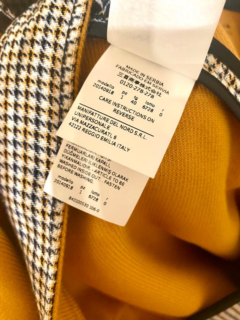 penny black ペニーブラック フーデットコート ポンチョ 千鳥格子