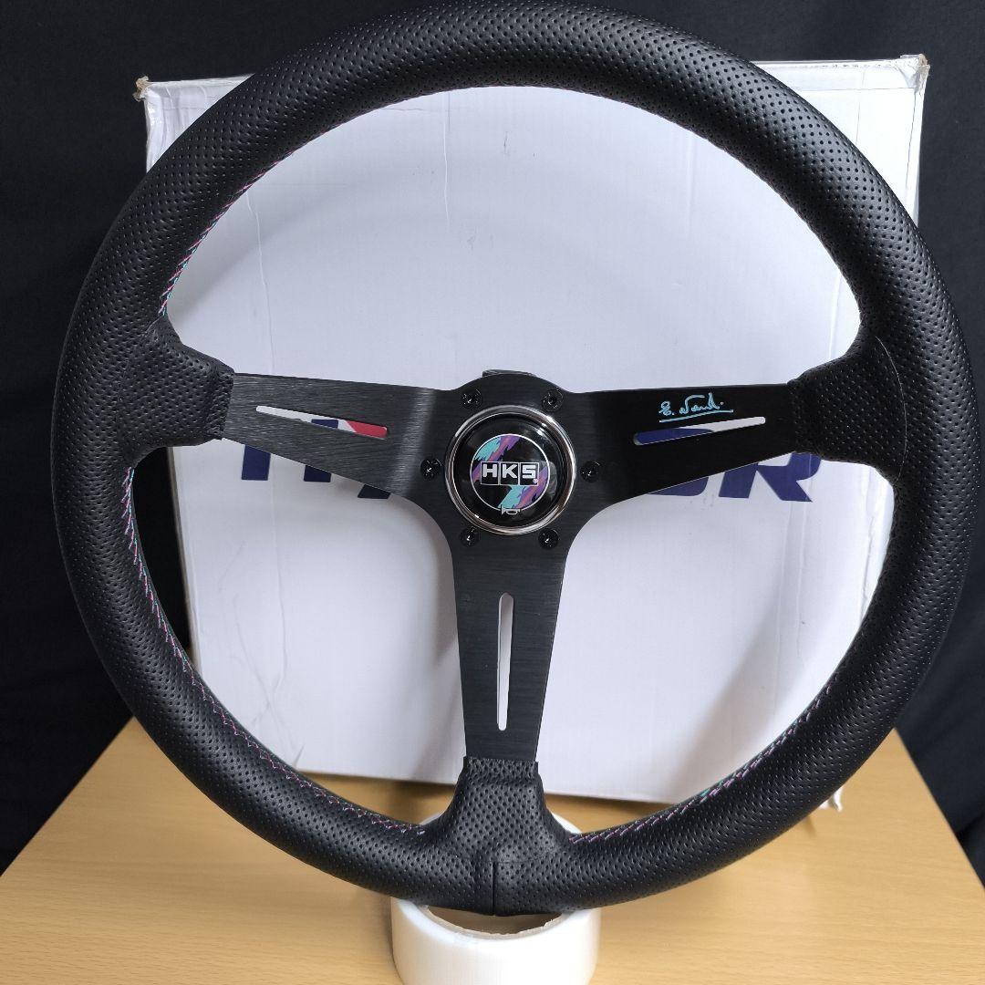 HKSタイプ　ステアリングホイール 350mmディープコーン85mm Evasive Motorsports: HKS x Nardi Deep Corn Steering Wheel - 340mm