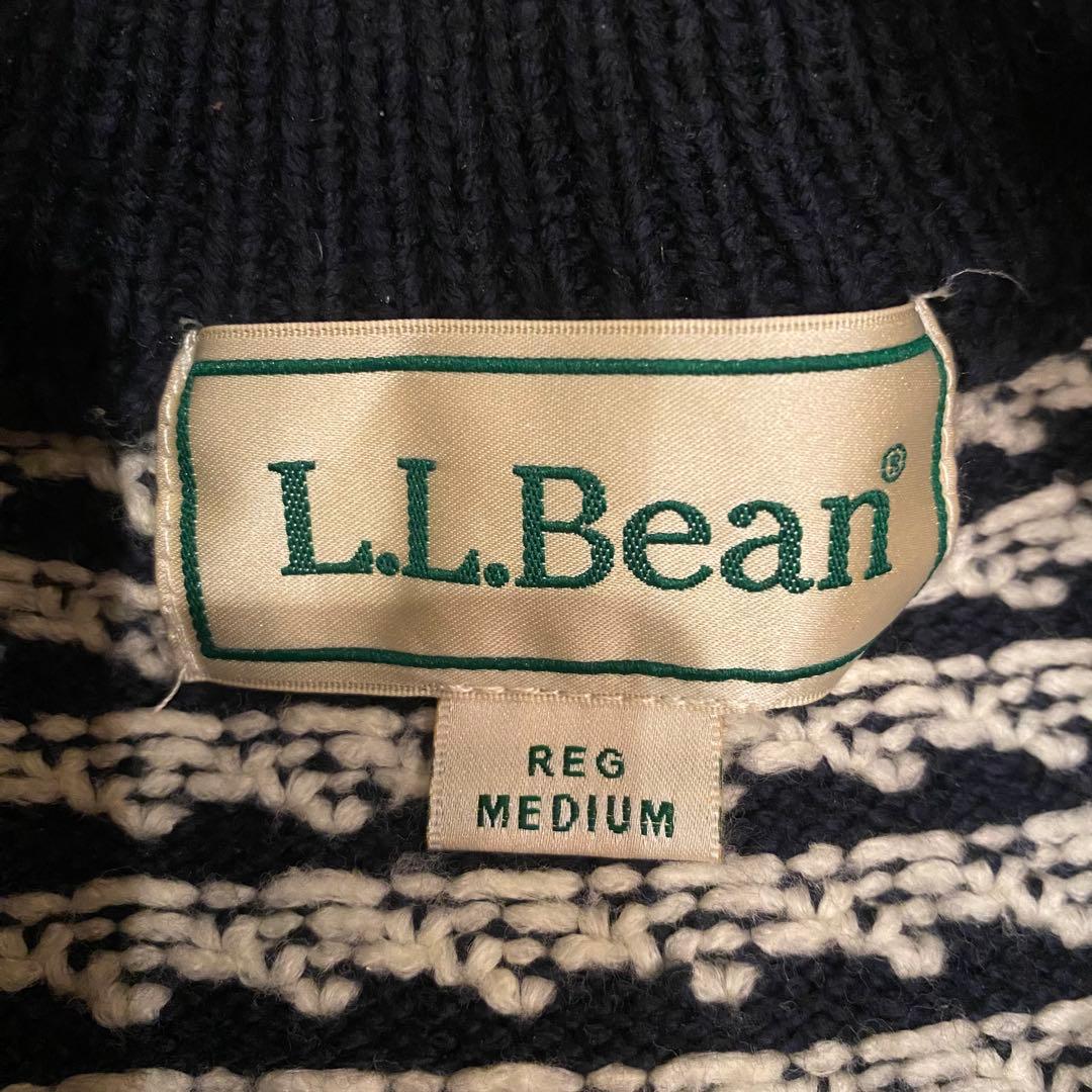 L.L.Bean バーズアイニット ネイビー Mサイズ