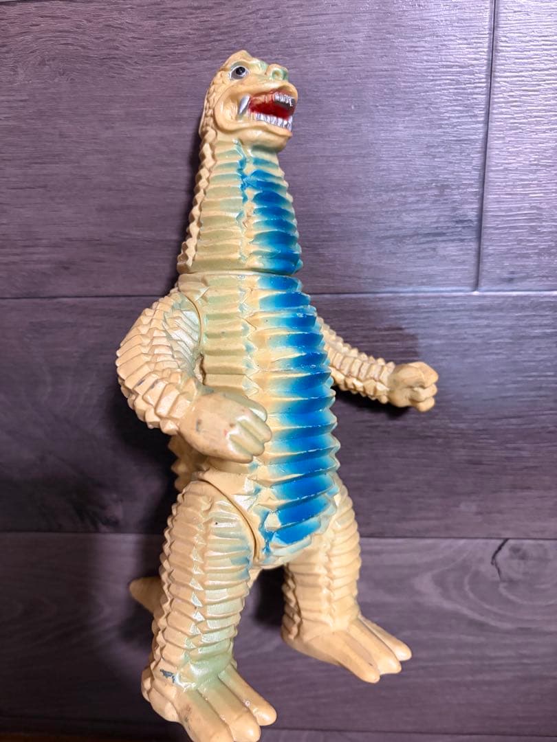 ブルマァク レッドキング ソフビ 当時物 1969年製 クリーム色 マルサン