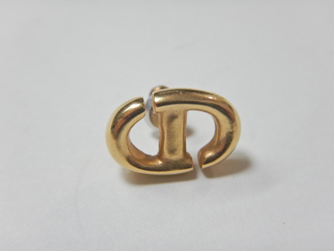 クリスチャンディオール CDロゴ Navy スタッドピアス 片耳 Dior クリスチャン・ディオール Christian Dior CD Navy スタッドピアス