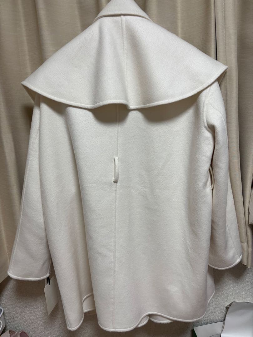 polaura ショールカラーウールミドルコート - メルカリ