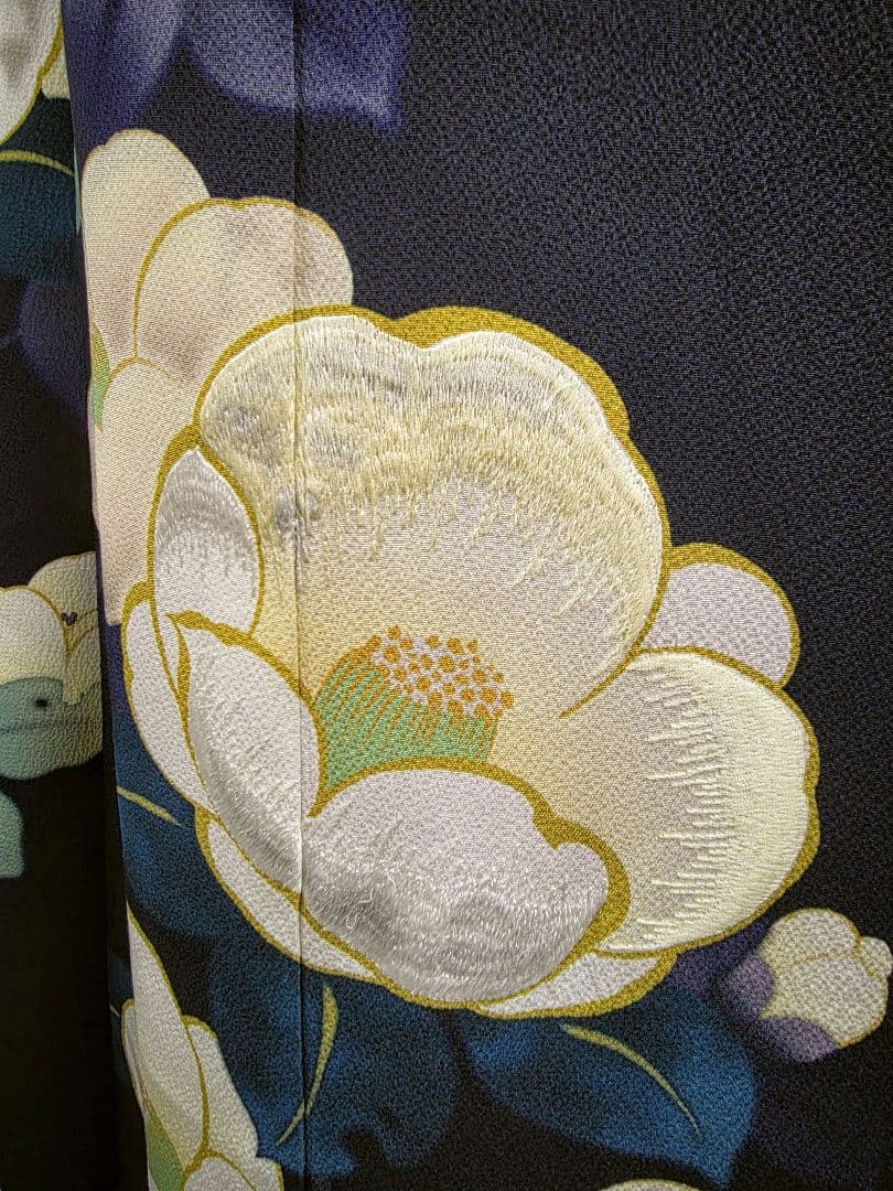 【150~159センチぐらいの方が適応サイズ】振袖フルセット　マーシュ彩紺色