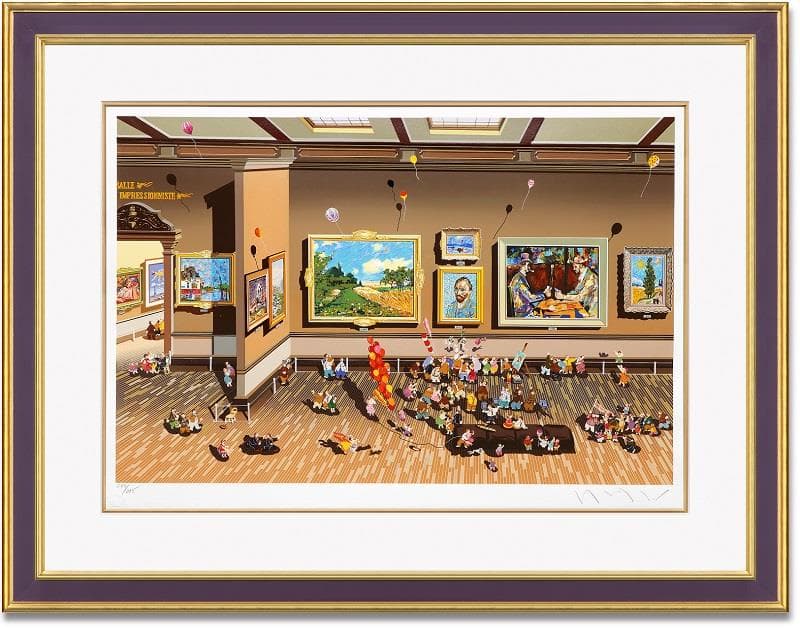 ヒロ・ヤマガタ 希少 初期作品 限定295部 シルクスクリーン 美術館Ⅱ