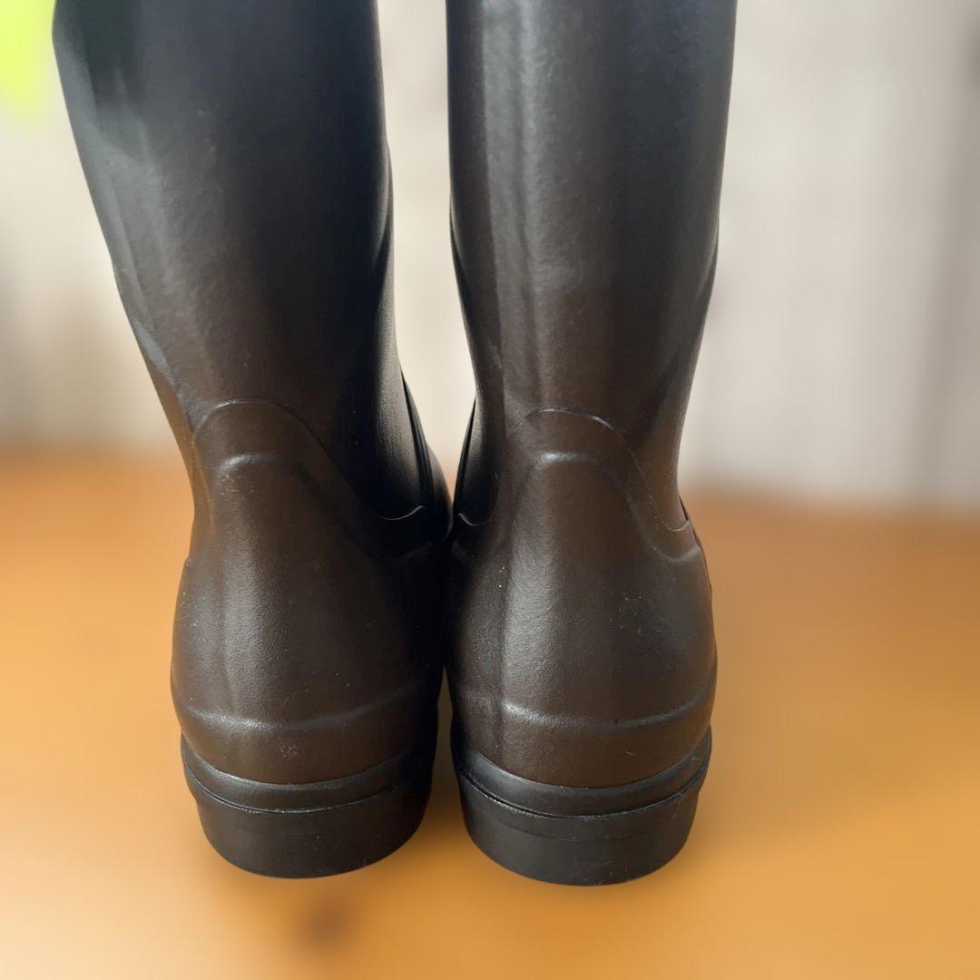 エーグル　AIGLE ダークブラウンレインブーツ 39 24.5cm 未使用品