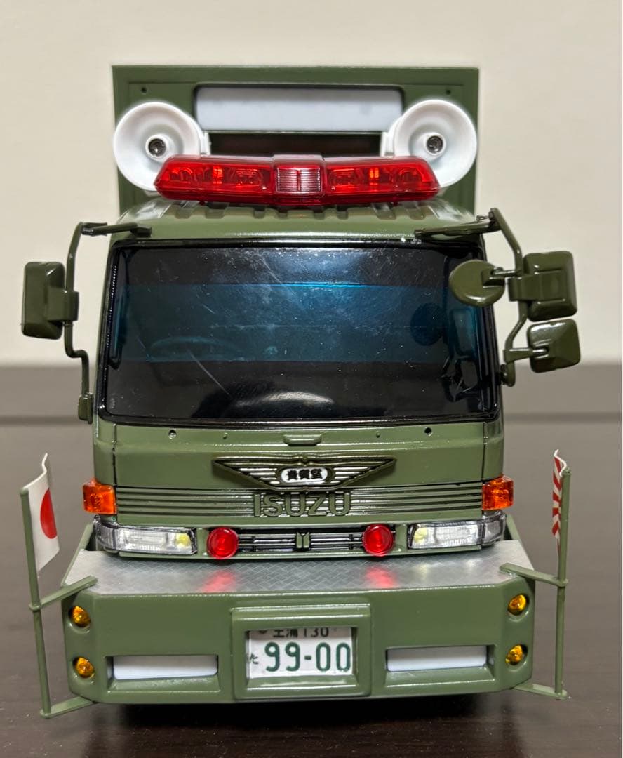 デコトラプラモデル アオシマ 1/32 いすゞ フォワード 街宣車 完成品