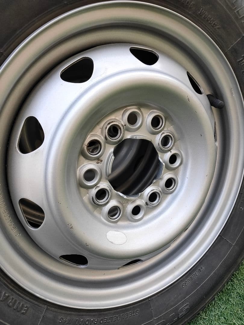 ①ブリヂストン ホイールセット 145R12 145/80R12 軽トラ バン - メルカリ