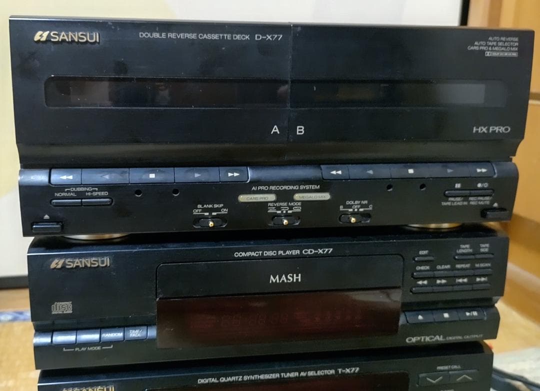Sansui コンポ AV-X99 T-X77 CD-X77 D-X77 完動品 - メルカリ
