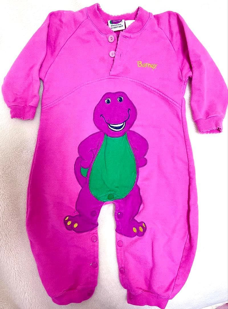 激カワ‼️バーニー ピンクロンパース 24M ヴィンテージ 早い者勝ち。 激カワ‼️バーニー ピンクロンパース 24M ヴィンテージ 早い者勝ち。