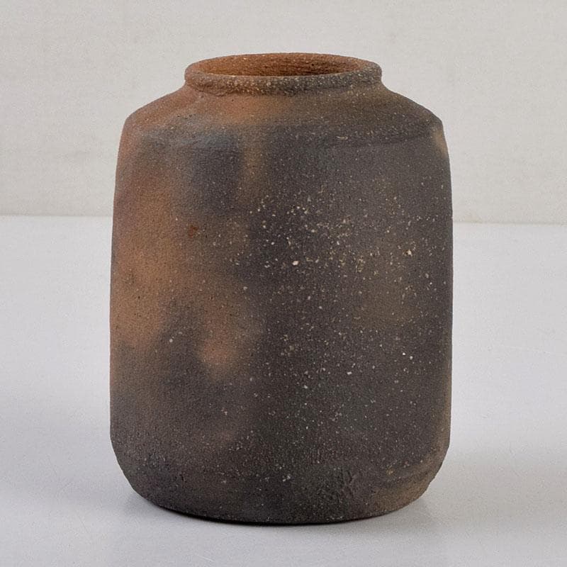 茶道具 唐津焼 四代 中野陶痴造 焼締茶入 仕覆付 共箱 V 8892 - メルカリ