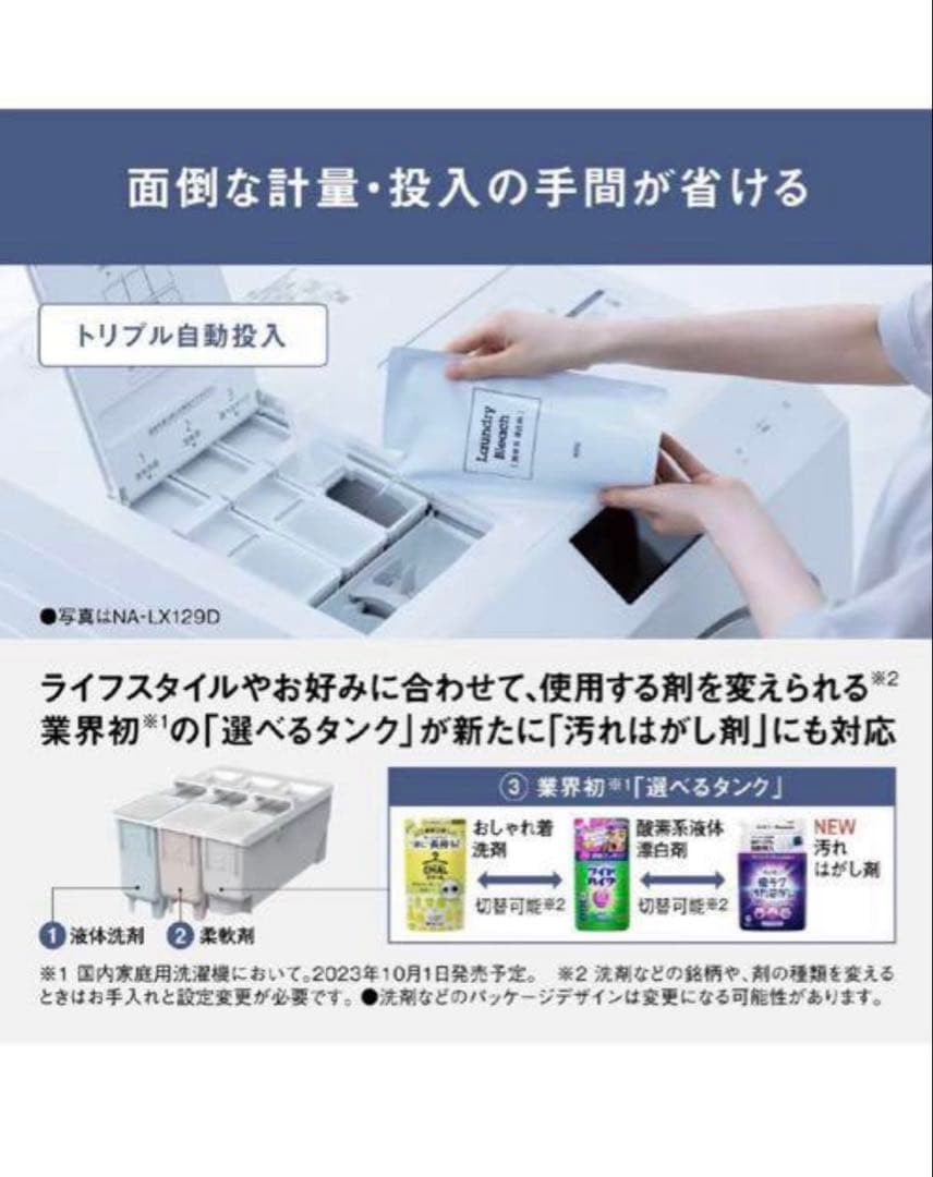 土日値下げ】Panasonic NA-LX127BL-W ドラム式洗濯機