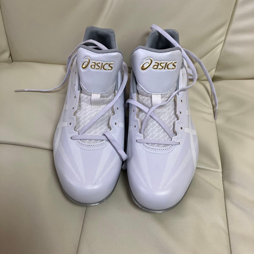 刈*郎様 アシックス　白スパイク28.0cm ASICS（アシックス） 野球 白スパイク 金具スパイク ゴールドステージ