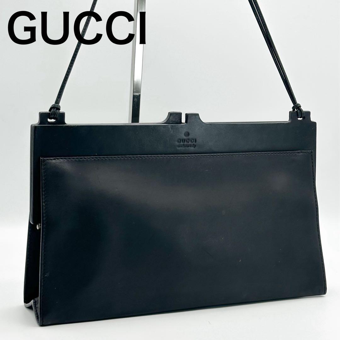 グッチ レザー ショルダーバッグ ハンドバッグ ブラック 楽天市場】【バッグ】GUCCI グッチ レザー プラスチックハンドル