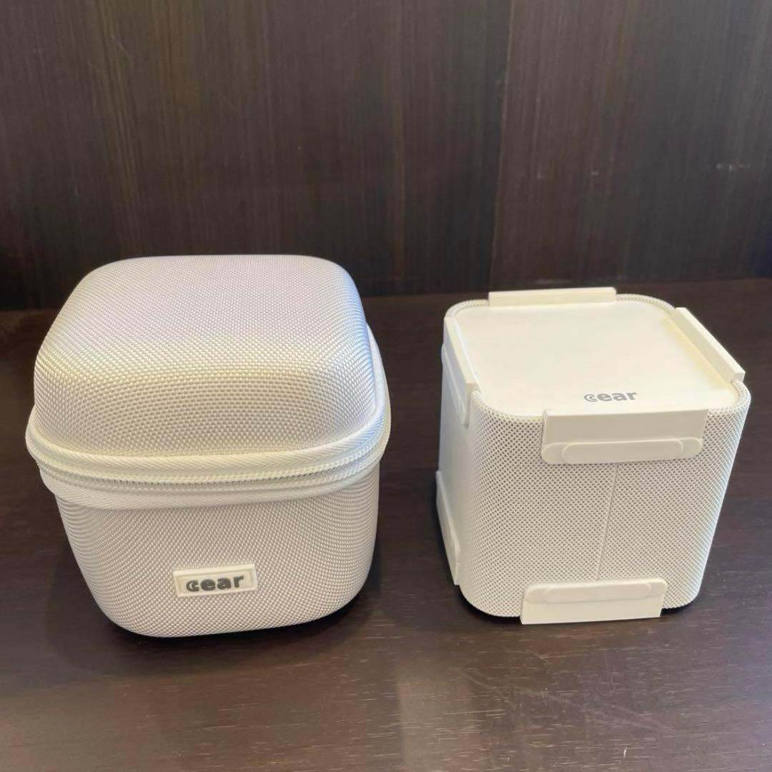 CP-4000-WTホワイト　Cear pavé ポータブルスピーカー 10cmのキューブから「空間が生まれる」異次元のポータブルスピーカー